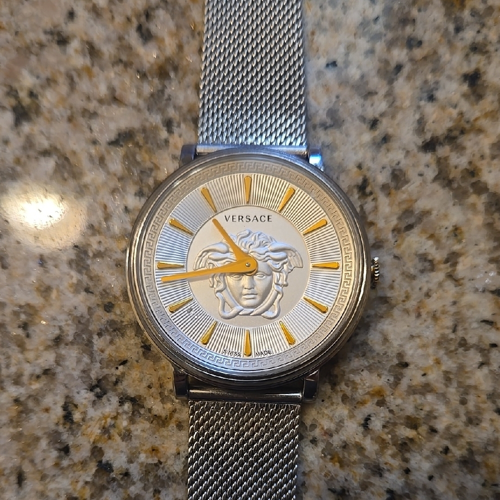 Versace Silver and Gold Men's Watch
